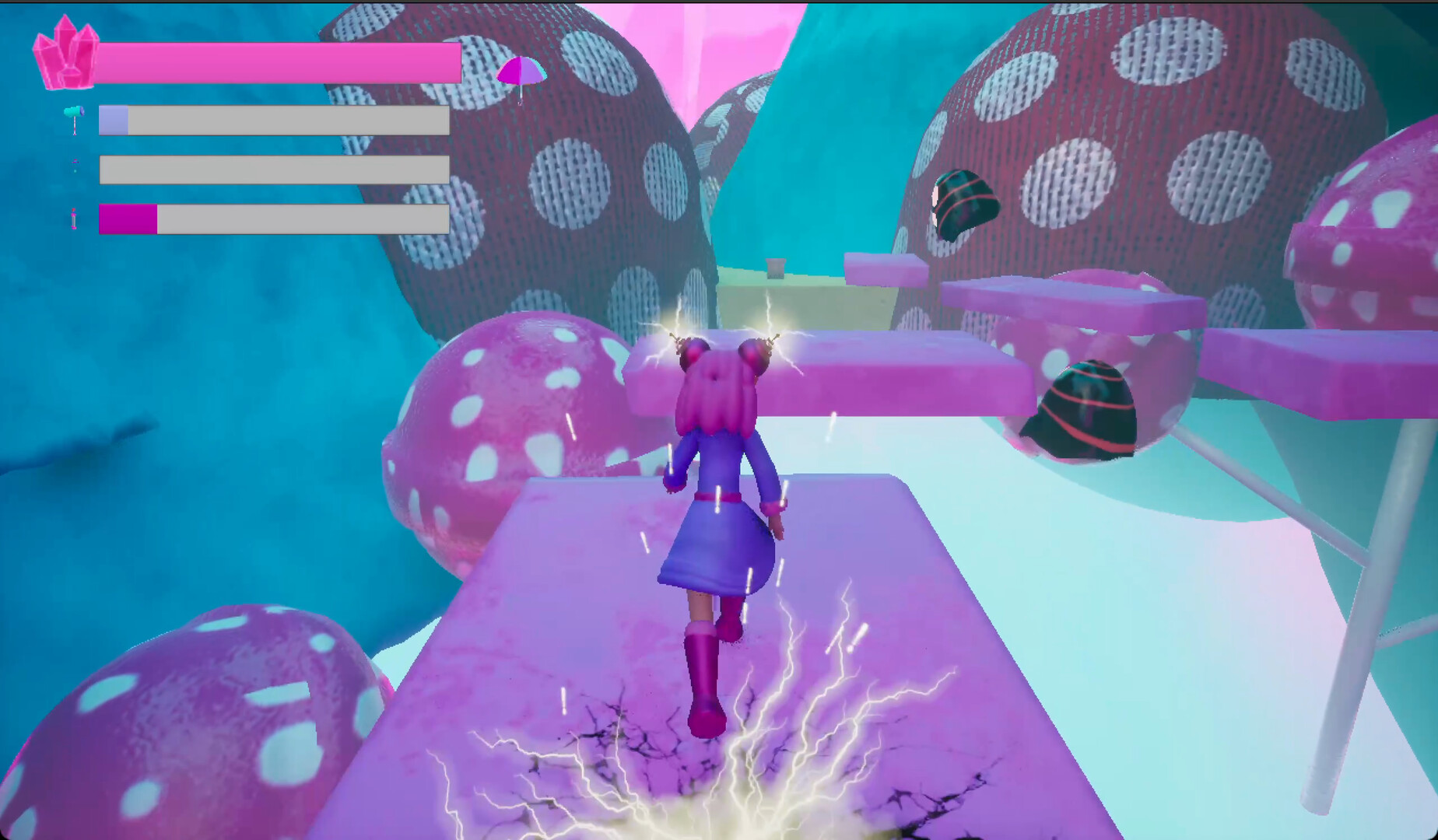 Amber exploring the colorful kingdoms