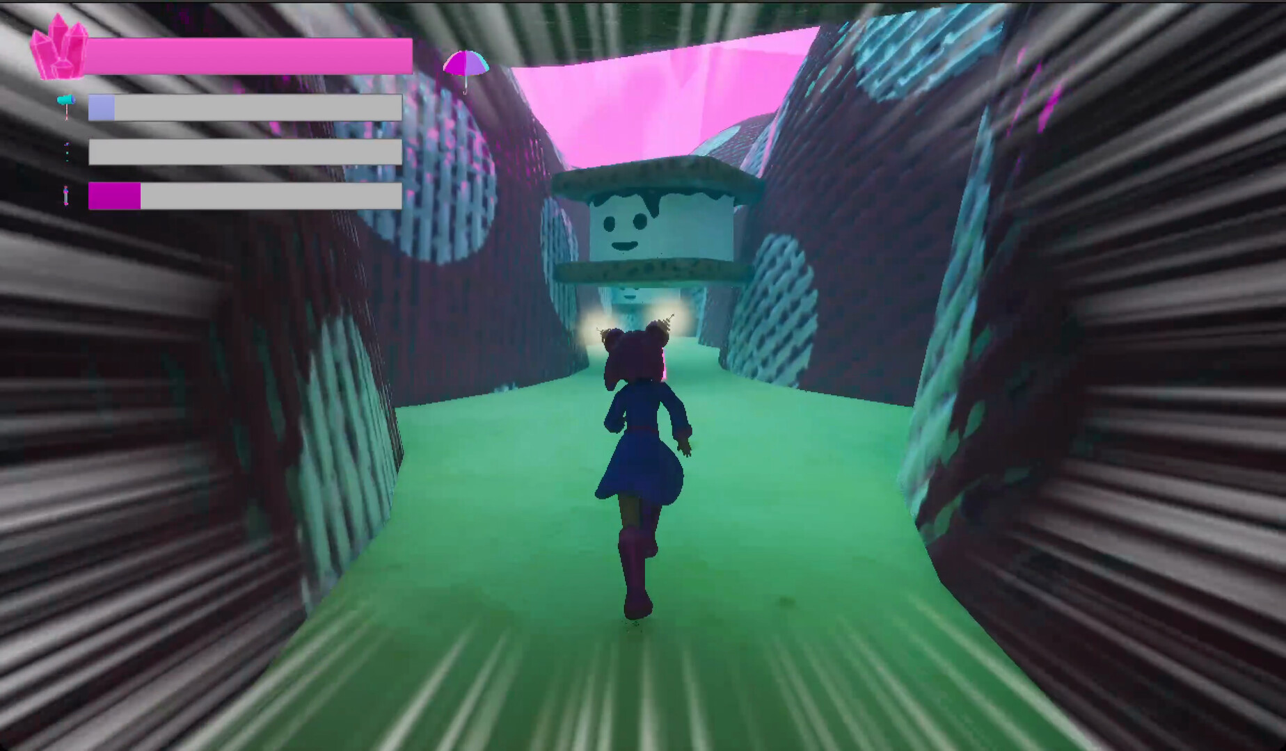 In-game screenshot of Amber's adventure